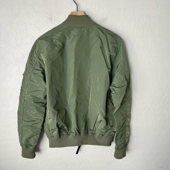 Alpha Industries MA 1 Bomber Flight Military Style Jacket Large - Picture 3 of 13